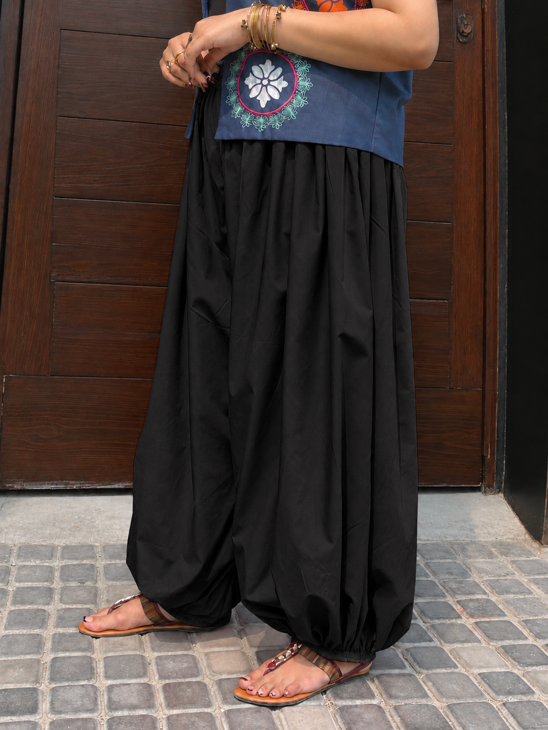 Black Alladdin Shalwar